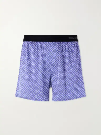 Tom Ford Printed Stretch-Silk Satin Boxer Briefs - Men | Thumbnail 2 Tom Ford Printed Stretch-Silk Satin Boxer Briefs - Men | Thumbnail 2