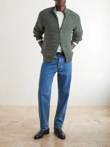 Canali Alpaca-Blend Zip-Up Sweater - Men | Thumbnail 2 Canali Alpaca-Blend Zip-Up Sweater - Men | Thumbnail 2