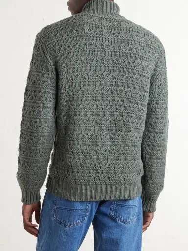 Canali Alpaca-Blend Zip-Up Sweater - Men | Thumbnail 4 Canali Alpaca-Blend Zip-Up Sweater - Men | Thumbnail 4