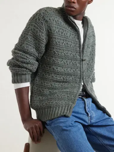 Canali Alpaca-Blend Zip-Up Sweater - Men | Thumbnail 5 Canali Alpaca-Blend Zip-Up Sweater - Men | Thumbnail 5