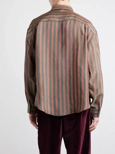 Enfants Riches Déprimés Henri's Everyday Striped Cupro Shirt - Men | Thumbnail 4 Enfants Riches Déprimés Henri's Everyday Striped Cupro Shirt - Men | Thumbnail 4