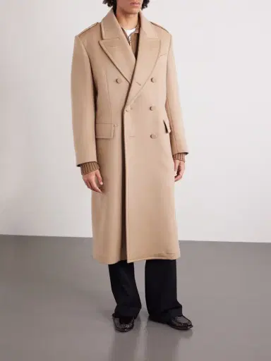 Tom Ford Double-Breasted Wool and Cashmere-Blend Coat - Men | Thumbnail 3 Tom Ford Double-Breasted Wool and Cashmere-Blend Coat - Men | Thumbnail 3