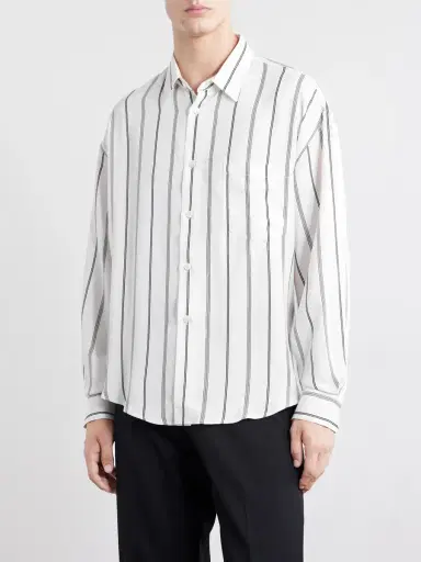 Enfants Riches Déprimés Henri's Everyday Striped Silk-Blend Satin Shirt - Men | Thumbnail 3 Enfants Riches Déprimés Henri's Everyday Striped Silk-Blend Satin Shirt - Men | Thumbnail 3