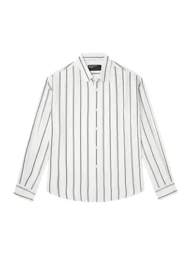 Enfants Riches Déprimés Henri's Everyday Striped Silk-Blend Satin Shirt - Men | Thumbnail 1 Enfants Riches Déprimés Henri's Everyday Striped Silk-Blend Satin Shirt - Men | Thumbnail 1