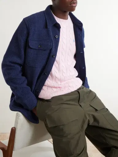 Polo Ralph Lauren Checked Wool-Blend Shirt - Men | Thumbnail 5 Polo Ralph Lauren Checked Wool-Blend Shirt - Men | Thumbnail 5