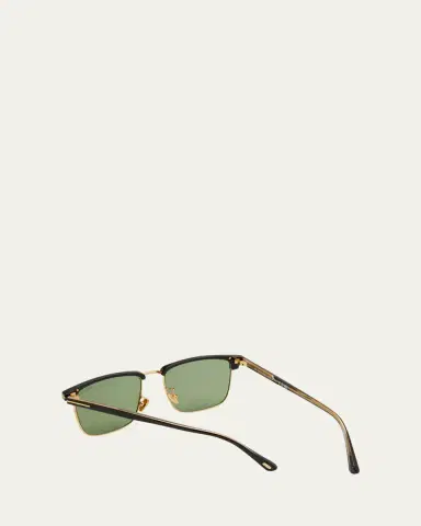 Tom Ford Men's FT0997-Hudson Half-Rim Square Sunglasses | Thumbnail 3 Tom Ford Men's FT0997-Hudson Half-Rim Square Sunglasses | Thumbnail 3