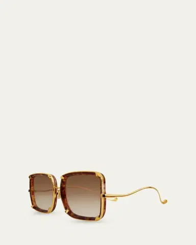 Anna-Karin Karlsson White Moon 24K Gold-Plated & Acetate Square Sunglasses | Thumbnail 2 Anna-Karin Karlsson White Moon 24K Gold-Plated & Acetate Square Sunglasses | Thumbnail 2