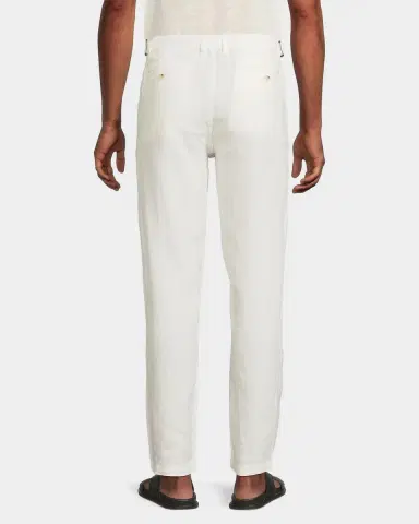 Onia Men 's Linen Flat-Front Trousers | Thumbnail 3 Onia Men 's Linen Flat-Front Trousers | Thumbnail 3