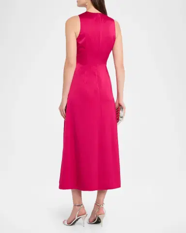 Aidan Mattox Strapless Embroidered Crepe Column Dress | Thumbnail 3 Aidan Mattox Strapless Embroidered Crepe Column Dress | Thumbnail 3