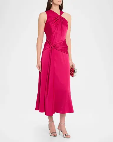 Aidan Mattox Strapless Embroidered Crepe Column Dress | Thumbnail 4 Aidan Mattox Strapless Embroidered Crepe Column Dress | Thumbnail 4