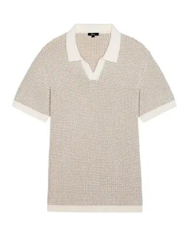RAILS Men's Pearson Cotton-Cashmere Johnny Collar Polo Shirt | Thumbnail 1 RAILS Men's Pearson Cotton-Cashmere Johnny Collar Polo Shirt | Thumbnail 1