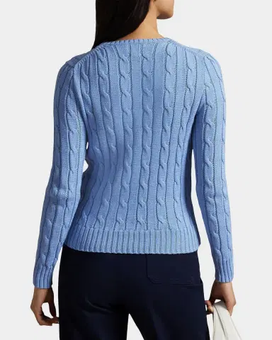 Polo Ralph Lauren Julianna Cable-Knit Cotton Crewneck Sweater | Thumbnail 3 Polo Ralph Lauren Julianna Cable-Knit Cotton Crewneck Sweater | Thumbnail 3