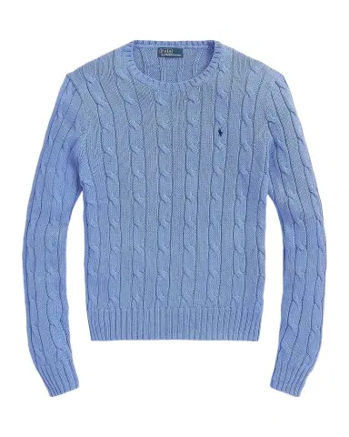 Polo Ralph Lauren Julianna Cable-Knit Cotton Crewneck Sweater | Thumbnail 1 Polo Ralph Lauren Julianna Cable-Knit Cotton Crewneck Sweater | Thumbnail 1