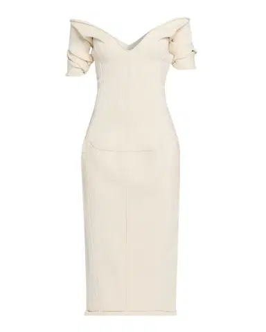 Bottega Veneta Off-The-Shoulder Midi Sweater Dress | Thumbnail 1 Bottega Veneta Off-The-Shoulder Midi Sweater Dress | Thumbnail 1