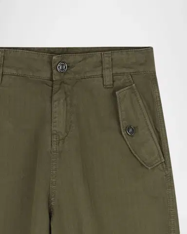 Givenchy Boy's Couture Seam Cotton Twill Trousers | Thumbnail 4 Givenchy Boy's Couture Seam Cotton Twill Trousers | Thumbnail 4