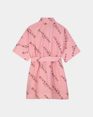 Givenchy Girl 's Logo-Print Belted Cotton Shirtdress, Size 8-12 | Thumbnail 2 Givenchy Girl 's Logo-Print Belted Cotton Shirtdress, Size 8-12 | Thumbnail 2