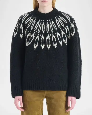 Altuzarra Coleman Fair Isle Wool Crewneck Sweater | Thumbnail 2 Altuzarra Coleman Fair Isle Wool Crewneck Sweater | Thumbnail 2