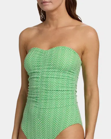 Milly Verde Chevron One-Piece Swimsuit | Thumbnail 5 Milly Verde Chevron One-Piece Swimsuit | Thumbnail 5