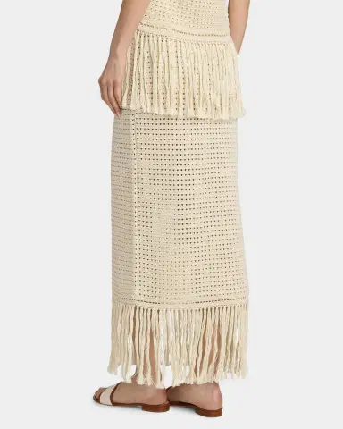 Zimmermann Indra Crochet Cotton Fringe Midi Skirt | Thumbnail 3 Zimmermann Indra Crochet Cotton Fringe Midi Skirt | Thumbnail 3