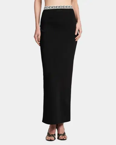 Versace La Vacanza Graphic Trim Maxi Skirt | Thumbnail 4 Versace La Vacanza Graphic Trim Maxi Skirt | Thumbnail 4