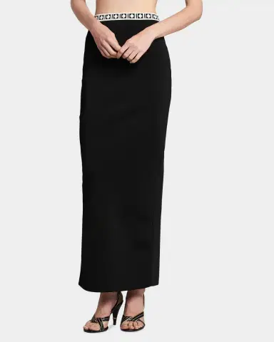 Versace La Vacanza Graphic Trim Maxi Skirt | Thumbnail 6 Versace La Vacanza Graphic Trim Maxi Skirt | Thumbnail 6