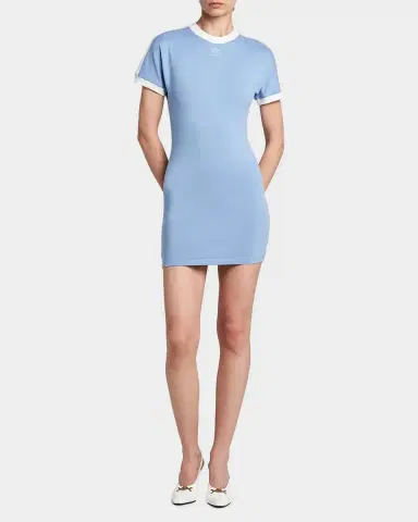 Versace La Vacanza Medusa Logo Stretch Cotton T-Shirt Dress | Thumbnail 2 Versace La Vacanza Medusa Logo Stretch Cotton T-Shirt Dress | Thumbnail 2