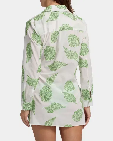 Milly Cleo Embroidered Cotton Cover-Up Mini Dress | Thumbnail 3 Milly Cleo Embroidered Cotton Cover-Up Mini Dress | Thumbnail 3