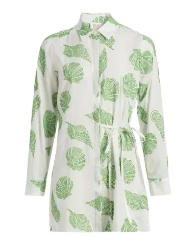 Milly Cleo Embroidered Cotton Cover-Up Mini Dress | Thumbnail 1 Milly Cleo Embroidered Cotton Cover-Up Mini Dress | Thumbnail 1