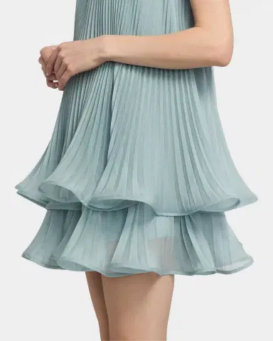 AMUR Dalia Pleated Strapless Babydoll Mini Dress | Thumbnail 5 AMUR Dalia Pleated Strapless Babydoll Mini Dress | Thumbnail 5