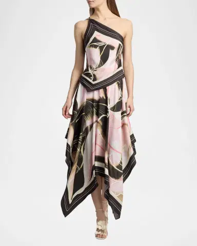 AMUR Letty Printed Scarf Midi Skirt | Thumbnail 2 AMUR Letty Printed Scarf Midi Skirt | Thumbnail 2