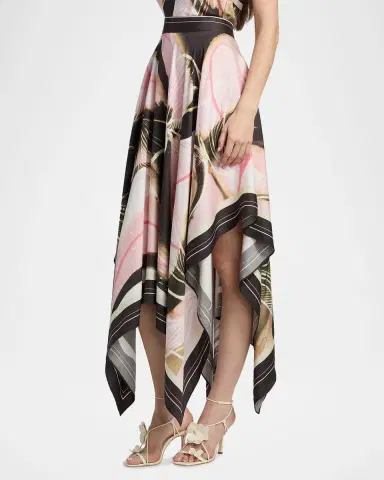 AMUR Letty Printed Scarf Midi Skirt | Thumbnail 7 AMUR Letty Printed Scarf Midi Skirt | Thumbnail 7