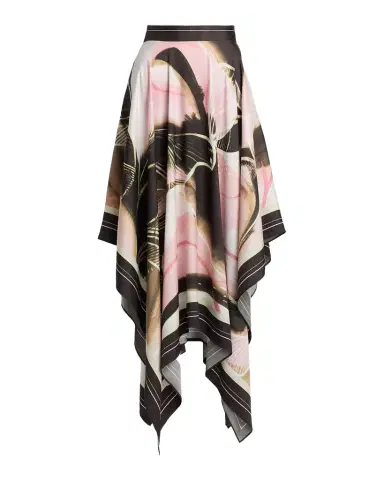 AMUR Letty Printed Scarf Midi Skirt | Thumbnail 1 AMUR Letty Printed Scarf Midi Skirt | Thumbnail 1