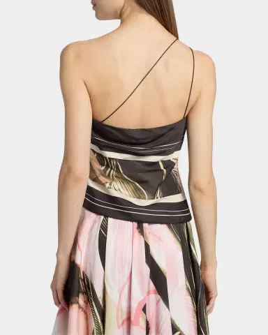 AMUR Lyra Scarf One-Shoulder Top | Thumbnail 3 AMUR Lyra Scarf One-Shoulder Top | Thumbnail 3