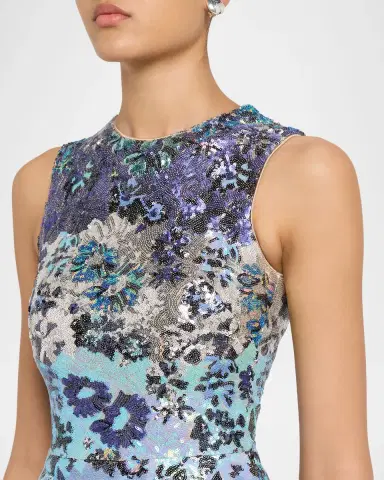 HELSI Daria Ombre Sequin Floral Mini Dress | Thumbnail 5 HELSI Daria Ombre Sequin Floral Mini Dress | Thumbnail 5