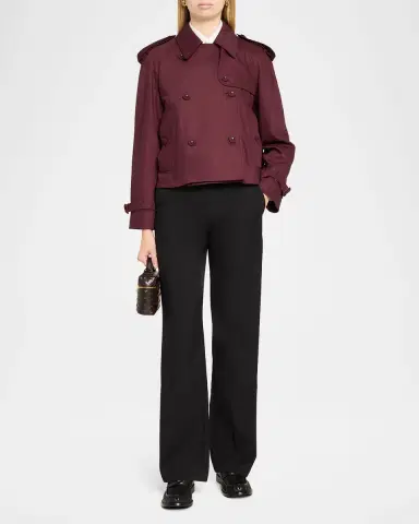 Burberry Mayfair Double-Breasted Short Trench Coat | Thumbnail 2 Burberry Mayfair Double-Breasted Short Trench Coat | Thumbnail 2