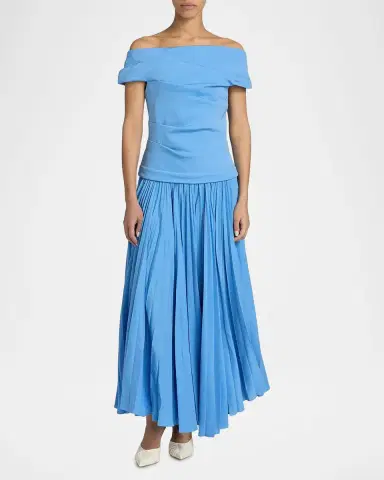 Acler Haileypark Off-The-Shoulder Drop-Waist Maxi Dress | Thumbnail 4 Acler Haileypark Off-The-Shoulder Drop-Waist Maxi Dress | Thumbnail 4