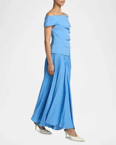 Acler Haileypark Off-The-Shoulder Drop-Waist Maxi Dress | Thumbnail 7 Acler Haileypark Off-The-Shoulder Drop-Waist Maxi Dress | Thumbnail 7