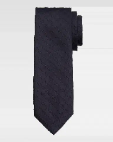 Tom Ford Men's Textured Tonal Jacquard Linen Tie | Thumbnail 2 Tom Ford Men's Textured Tonal Jacquard Linen Tie | Thumbnail 2