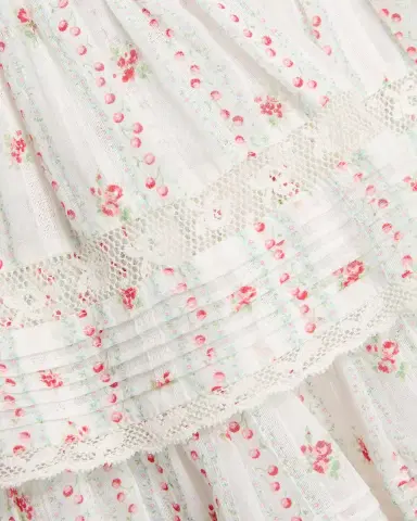 LoveShackFancy Ruffled Floral Cotton A-Line Miniskirt | Thumbnail 6 LoveShackFancy Ruffled Floral Cotton A-Line Miniskirt | Thumbnail 6
