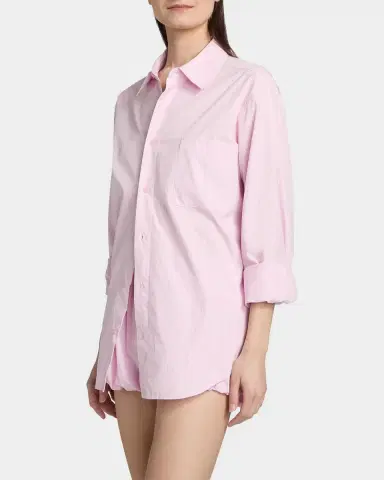 LoveShackFancy Hudley Striped Cotton Shirt | Thumbnail 7 LoveShackFancy Hudley Striped Cotton Shirt | Thumbnail 7