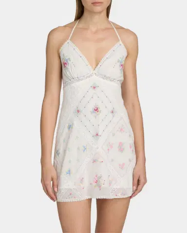 LoveShackFancy Elira Embroidered Cotton Minidress | Thumbnail 4 LoveShackFancy Elira Embroidered Cotton Minidress | Thumbnail 4