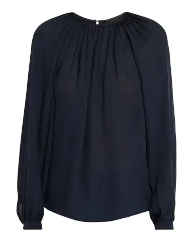 Nili Lotan Saint Tropez Long-Sleeve Silk Top | Thumbnail 1 Nili Lotan Saint Tropez Long-Sleeve Silk Top | Thumbnail 1