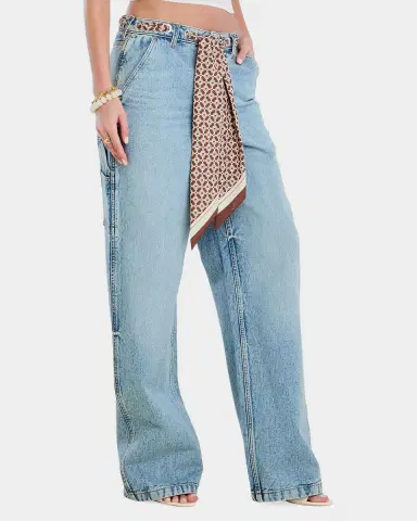 SEROYA Bond Sash Belt Baggy Jeans | Thumbnail 6 SEROYA Bond Sash Belt Baggy Jeans | Thumbnail 6