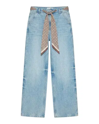 SEROYA Bond Sash Belt Baggy Jeans | Thumbnail 1 SEROYA Bond Sash Belt Baggy Jeans | Thumbnail 1