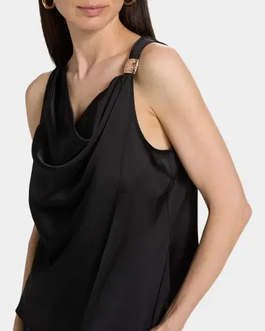 Cinq à Sept Bangle Elora Cowlneck Satin Top | Thumbnail 5 Cinq à Sept Bangle Elora Cowlneck Satin Top | Thumbnail 5