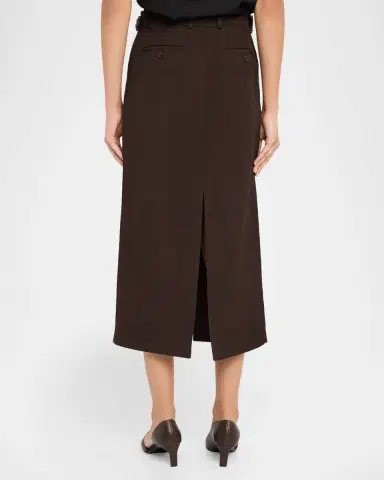 Co Tailored Slit Midi Pencil Skirt | Thumbnail 3 Co Tailored Slit Midi Pencil Skirt | Thumbnail 3