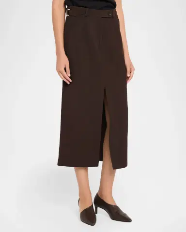 Co Tailored Slit Midi Pencil Skirt | Thumbnail 4 Co Tailored Slit Midi Pencil Skirt | Thumbnail 4