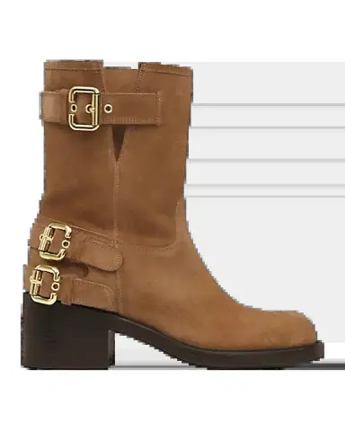 Chloé Dakota Suede Moto Ankle Boots | Thumbnail 2 Chloé Dakota Suede Moto Ankle Boots | Thumbnail 2