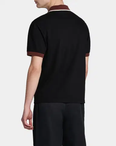 Marni Men's Short-Sleeve Cotton Pique Polo Shirt | Thumbnail 4 Marni Men's Short-Sleeve Cotton Pique Polo Shirt | Thumbnail 4