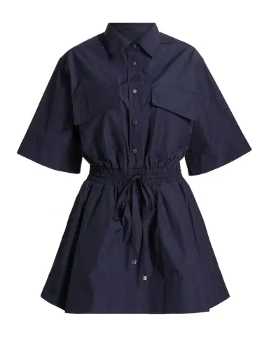 DEREK LAM 10 CROSBY Sabrina Cotton-Poplin Drawstring Mini Dress | Thumbnail 1 DEREK LAM 10 CROSBY Sabrina Cotton-Poplin Drawstring Mini Dress | Thumbnail 1